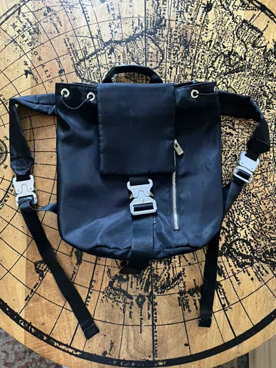 Pre-owned Alyx Black Nylon Buckle Backpack
