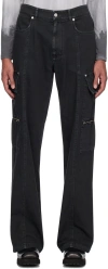 Alyx Black Skater Cargo Pants In Blk0003 Washed Black