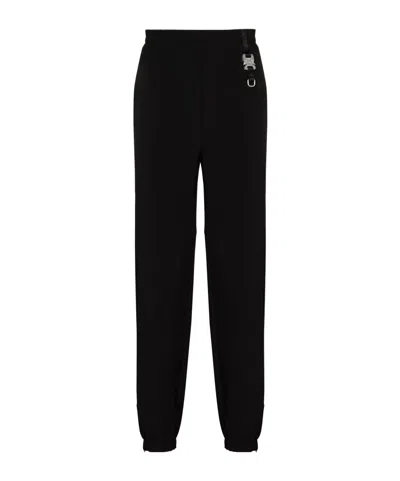 Alyx Buckle Detail Tapered Sweatpants In Black