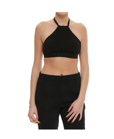 Alyx Butterfly Halterneck Top In Black