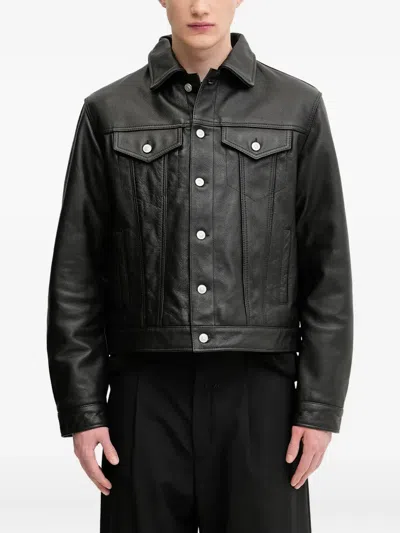 ALYX BUTTON-FASTENING LEATHER JACKET