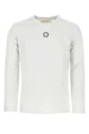 Alyx Ribbed Crew-neck Long-sleeve Featuring Nylon Inserts In White