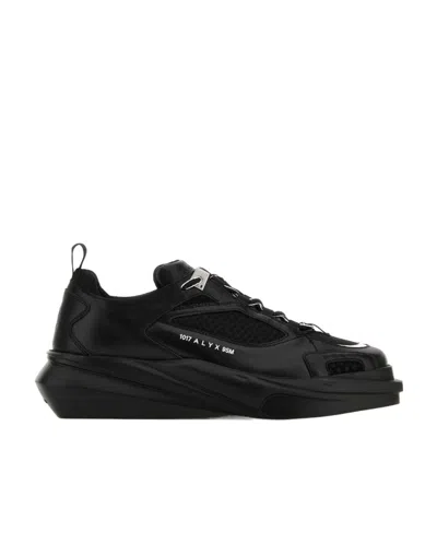 Alyx Chunky Lace-up Leather Sneakers In Black