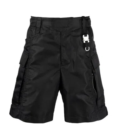 Alyx Clip-logo Cargo Shorts In Black