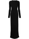 Alyx Colour-block Cut-out Maxi Dress In Schwarz