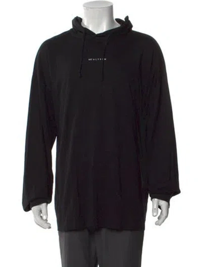 Pre-owned Alyx Crew Neck Long Sleeve Hoodie In Black