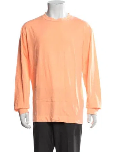 Pre-owned Alyx Crew Neck Long Sleeve T-shirt In Orange