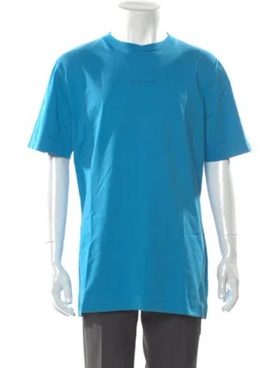 Pre-owned Alyx Crew Neck Short Sleeve T-shirt In Blue