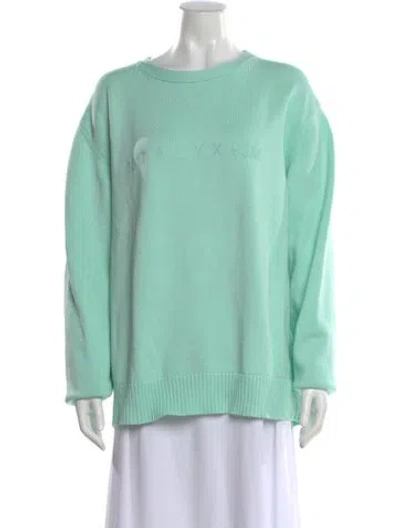Pre-owned Alyx Crew Neck Sweater In Green