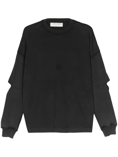 Alyx Cut-out Cotton Sweatshirt In Grey