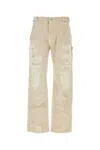 Alyx Wide-leg Cotton Denim Trousers In Offwhite