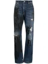 Alyx Distressed-effect Straight-leg Jeans In Blue