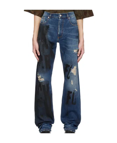 ALYX DISTRESSED-EFFECT STRAIGHT-LEG JEANS