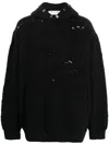 Alyx Distressed Pullover Hoodie In Schwarz
