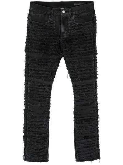 Alyx Distressed Zipped-ankles Skinny Jeans In Black