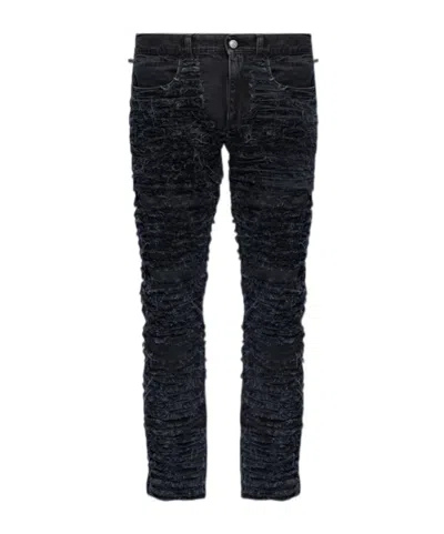 ALYX DISTRESSED ZIPPED-ANKLES SKINNY JEANS
