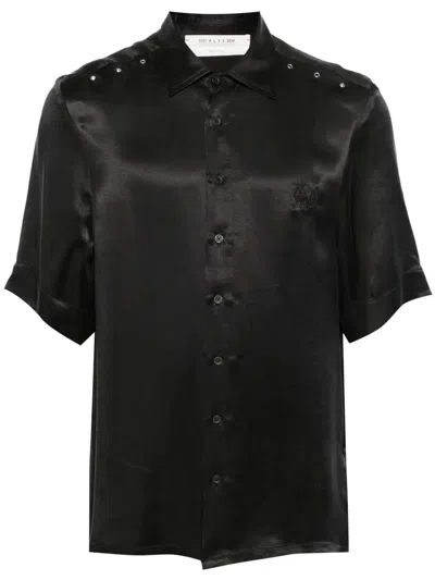Alyx Eyelet-detail Short-sleeve Shirt In Black
