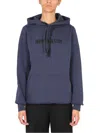 Alyx Relaxed-fit Hoodie With Drawstring Hood In Blue