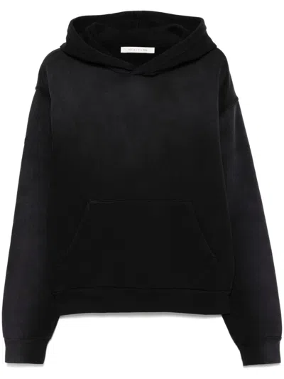 Alyx Garment-dyed Boxy Hoodie In Washed Black
