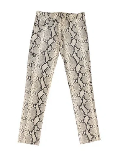 Pre-owned Alyx Goat Leather Pants In Neutral
