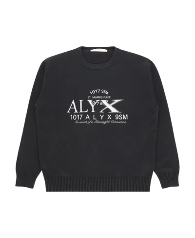 Alyx Graphic Logo Print Sweatshirt In Black