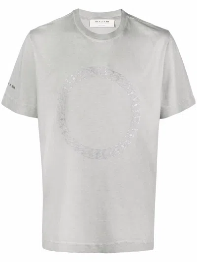 Alyx Printed Cotton-jersey T-shirt In Gray
