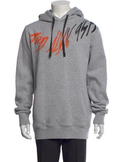 Pre-owned Alyx Graphic Print Crew Neck Hoodie W/ Tags In Grey