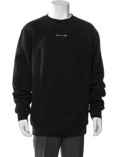 Pre-owned Alyx Graphic Print Crew Neck Sweatshirt In Blue