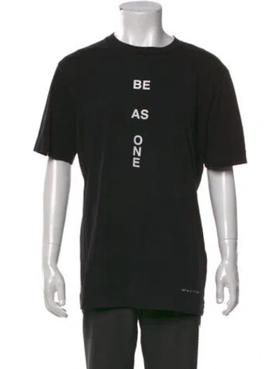 Pre-owned Alyx Graphic Print Crew Neck T-shirt In Black