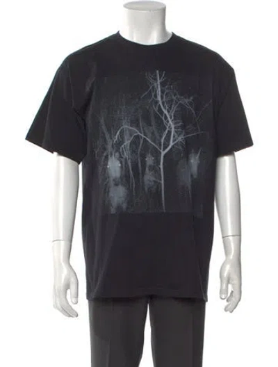 Pre-owned Alyx Graphic Print Crew Neck T-shirt In Black