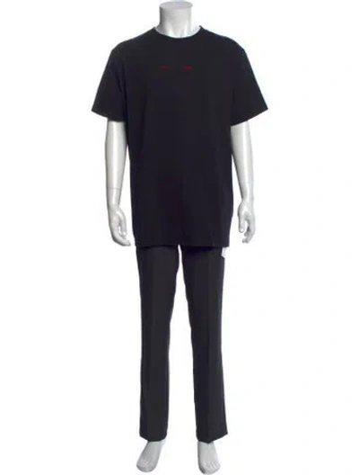 Pre-owned Alyx Graphic Print Crew Neck T-shirt In Black