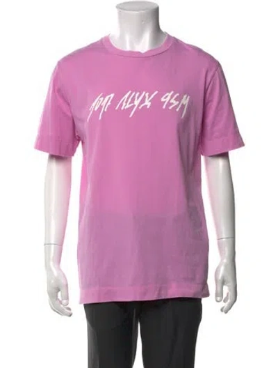 Pre-owned Alyx Graphic Print Crew Neck T-shirt In Purple