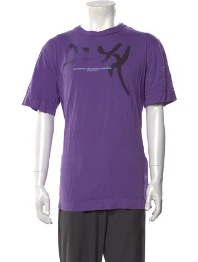 Pre-owned Alyx Graphic Print Crew Neck T-shirt In Purple