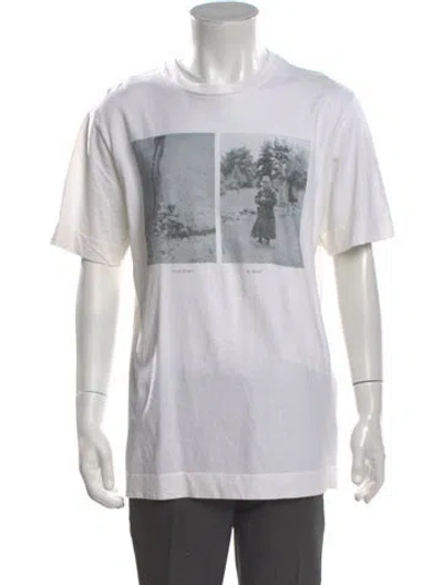 Pre-owned Alyx Graphic Print Crew Neck T-shirt In White