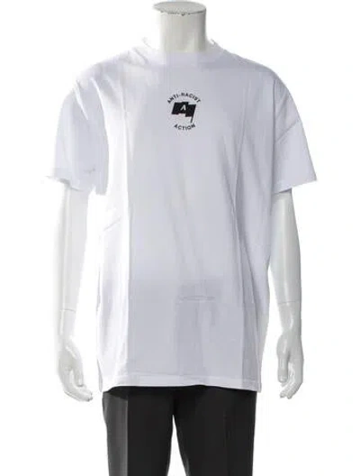 Pre-owned Alyx Graphic Print Crew Neck T-shirt In White