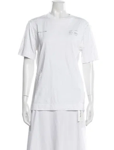 Pre-owned Alyx Graphic Print Crew Neck T-shirt In White