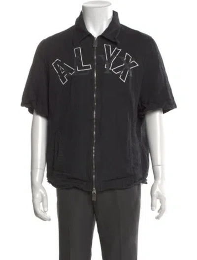 Pre-owned Alyx Graphic Print Short Sleeve Shirt In Black