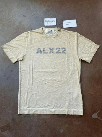 Pre-owned Alyx Graphic S/s Tee Natural Large In Tan