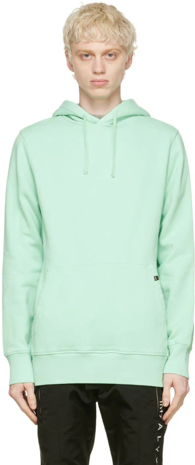 Alyx Cotton Drawstring Hoodie In Green
