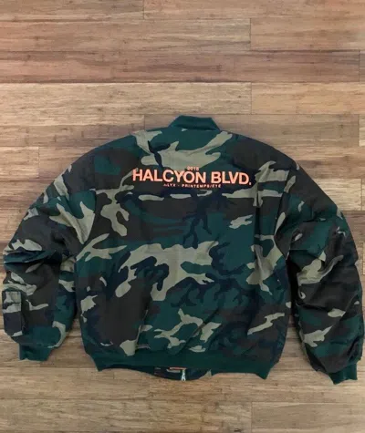 Pre-owned Alyx Halcyon Boulevard Bomber In Camo