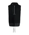 Alyx Half-zip Fastening Sleeveless Hoodie In Black