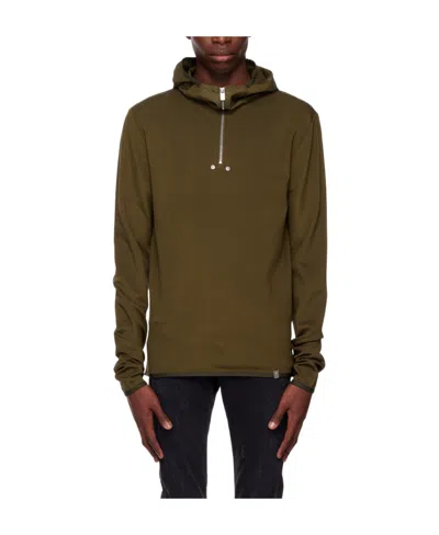 Alyx Half-zipper Hooded Hooded Hoodie In Brown