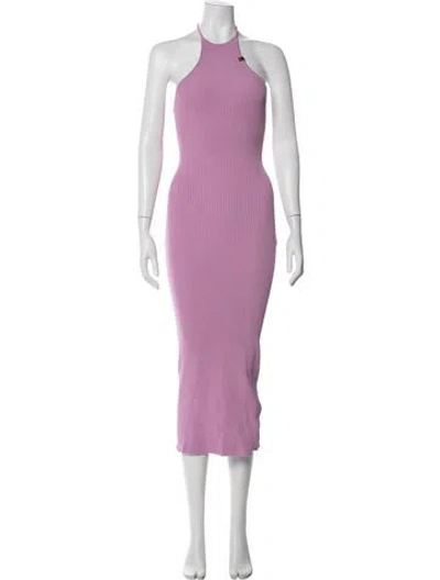 Pre-owned Alyx Halterneck Midi Length Dress In Purple