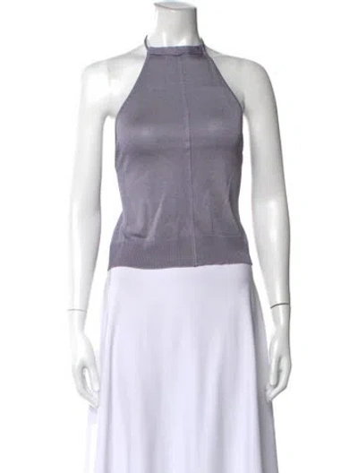 Pre-owned Alyx Halterneck Sleeveless Top In Purple