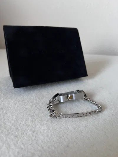 Pre-owned Alyx Hero Buckle Bracelet Silver