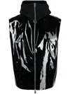Alyx Pvc And Virgin Wool And Alpaca-blend Hooded Gilet In Black