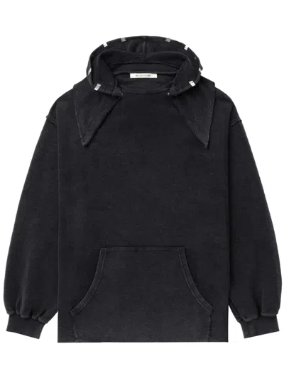 Alyx Hooded Cotton Sweatshirt In Black