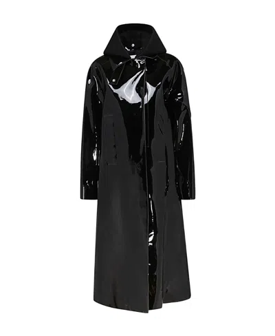 Alyx Hooded Pvc Rain Coat In Black