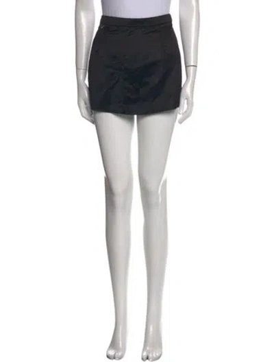 Pre-owned Alyx Lace Trim Embellishment Mini Skirt In Black