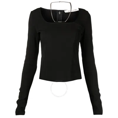 ALYX ALYX LADIES BLACK CHAIN-LINK LONG-SLEEVED TOP
